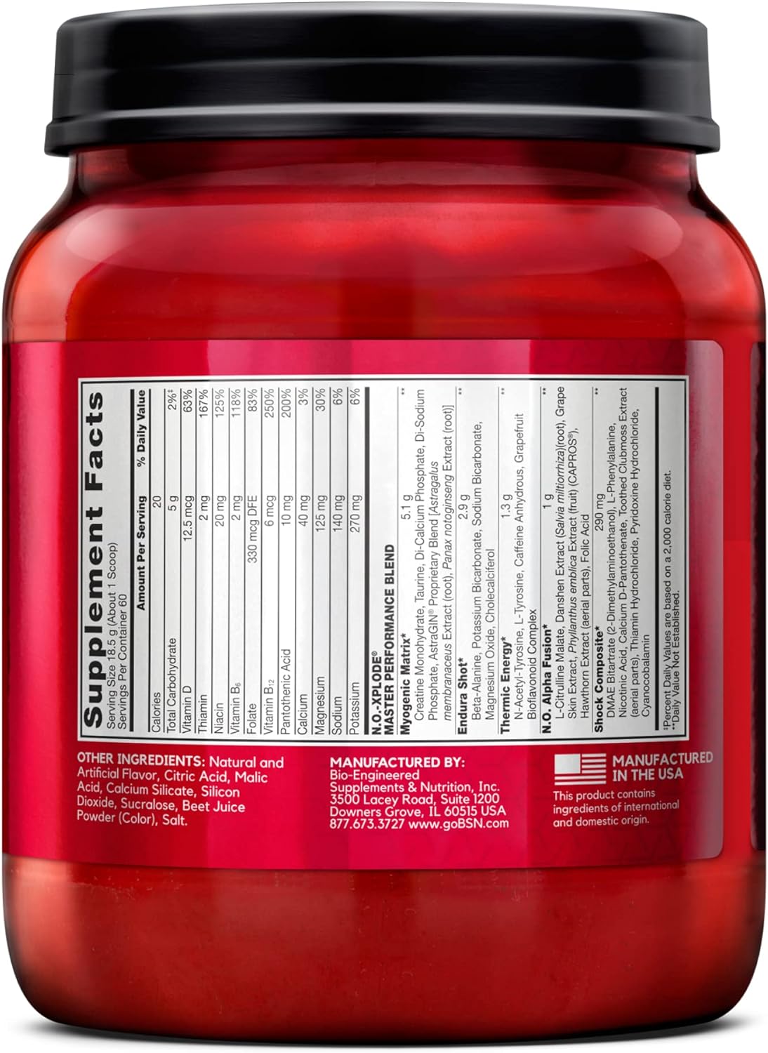 watermelon-flavored-bsn-no-xplode-pre-workout-powder-with-creatine-and-beta-alanine---60-servings-for-men-and-women-6