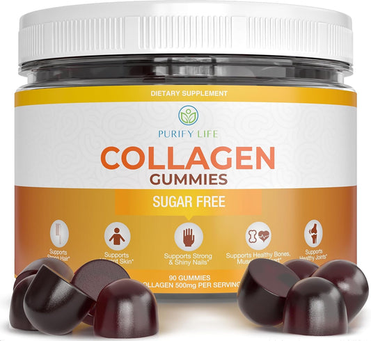 sugar-free-marine-collagen-gummies-90-chews---500mg-collagen-for-hair-skin-nails---pore-reducer-elasticity---gluten-free-non-gmo---orange-flavor-1