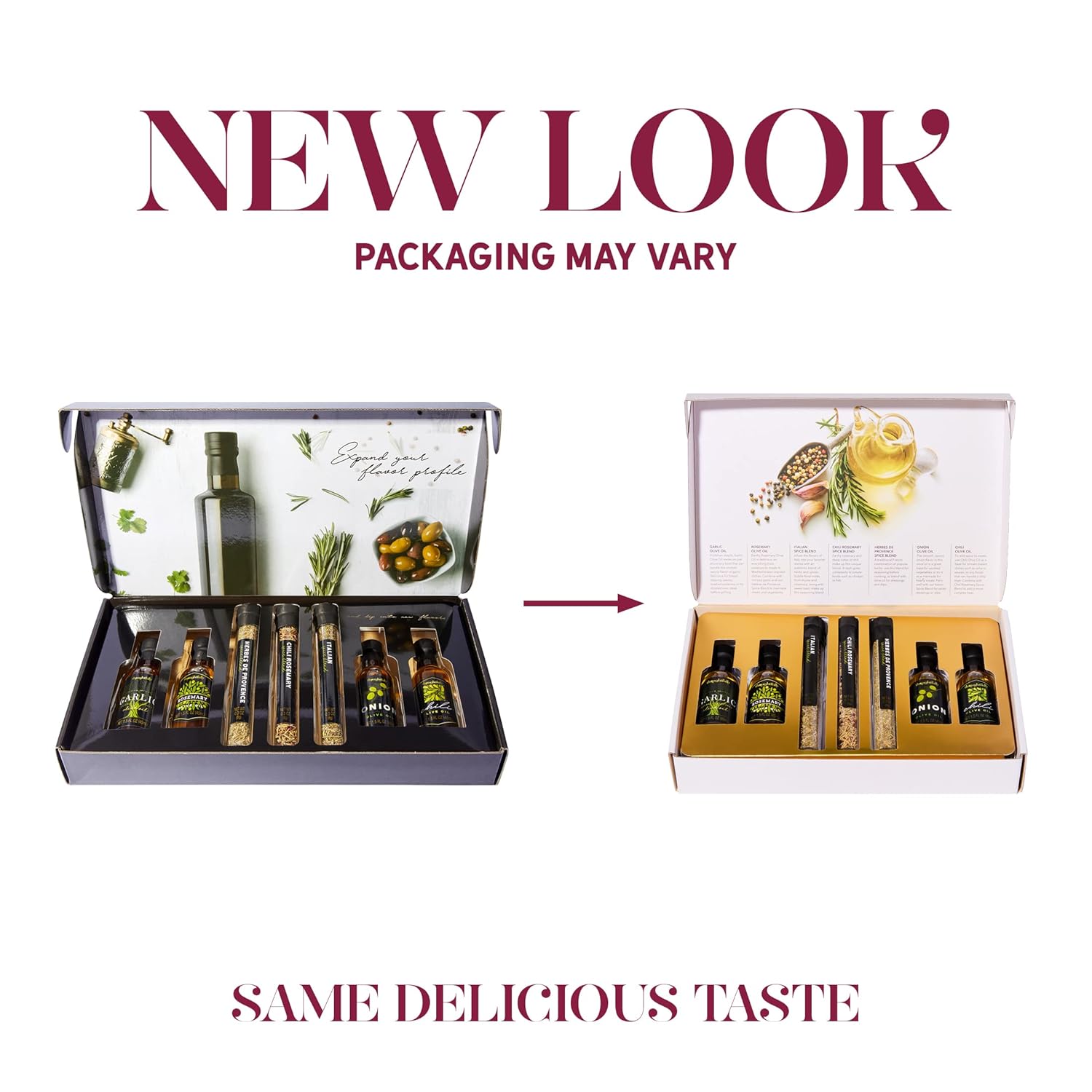 premium-olive-oil-spice-infusion-gift-set---cold-pressed-evoo-from-spain-with-4-flavored-oils-3-spice-blends---set-of-7-2