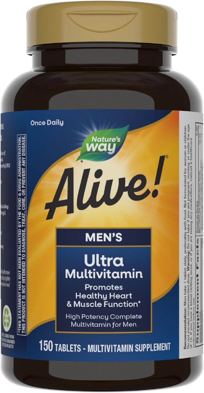 alive-mens-daily-ultra-multivitamin-for-healthy-heart-muscle-function-with-b-vitamins-and-methylated-b12---gluten-free-150-tablets-1
