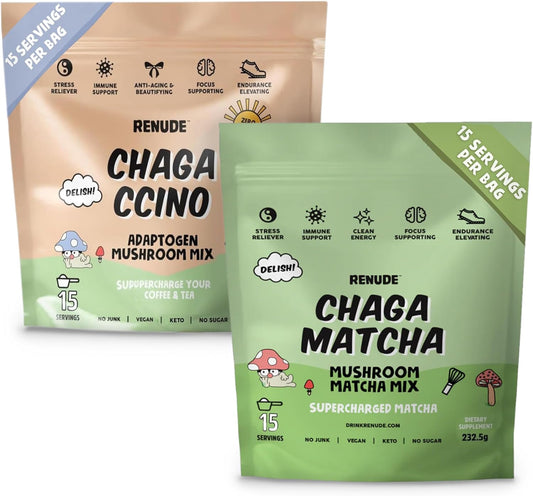 renude-chaga-mushroom-powder-for-coffee-and-matcha---mushroom-drink-mix-with-adaptogens-for-natural-energy-and-immune-support---vegan-and-keto---15-servings-each-1