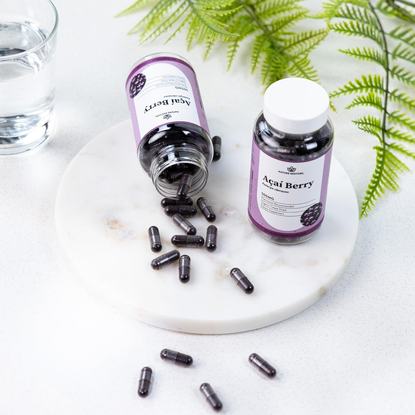 Organic Freeze Dried Acai Berry Supplement - 90 Capsules, Non GMO, Gluten Free, Vegan - Nature Restore Rejuvenate & Energize with Pure Acai Berry - Espot.com.au