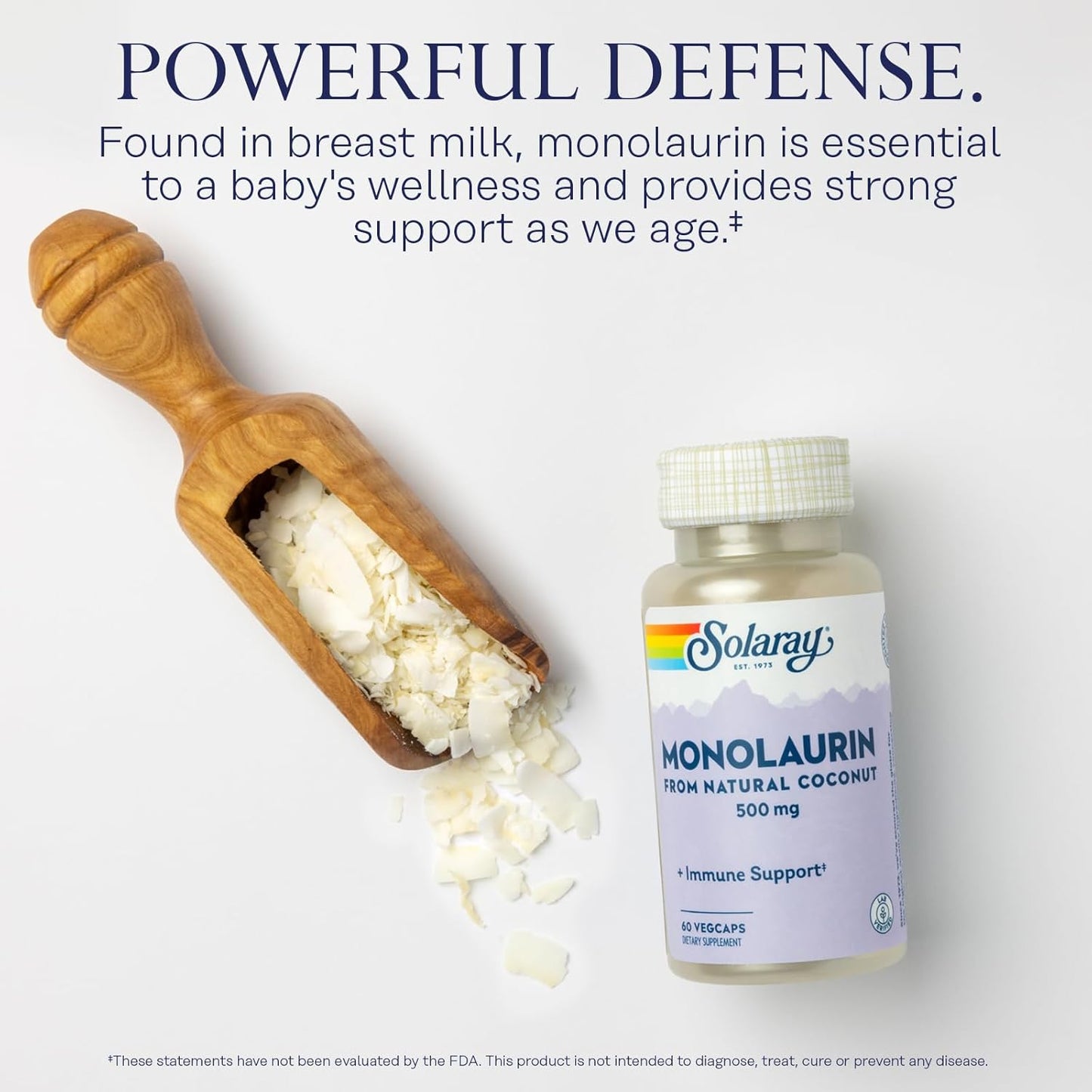 Vitamin C 1000mg and Monolaurin 500mg Wellness Bundle by SOLARAY for Immune Support and Overall Health - Espot.com.au