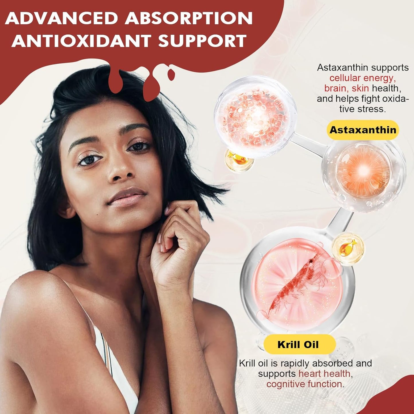 High Potency ZEBORA Triple Omega 3-6-9 Fish Oil 2000mg with Vitamin D3 & Astaxanthin - Supports Heart, Brain, and Immune Health - Includes Flaxseed & Borage - 60 Servings - Espot.com.au