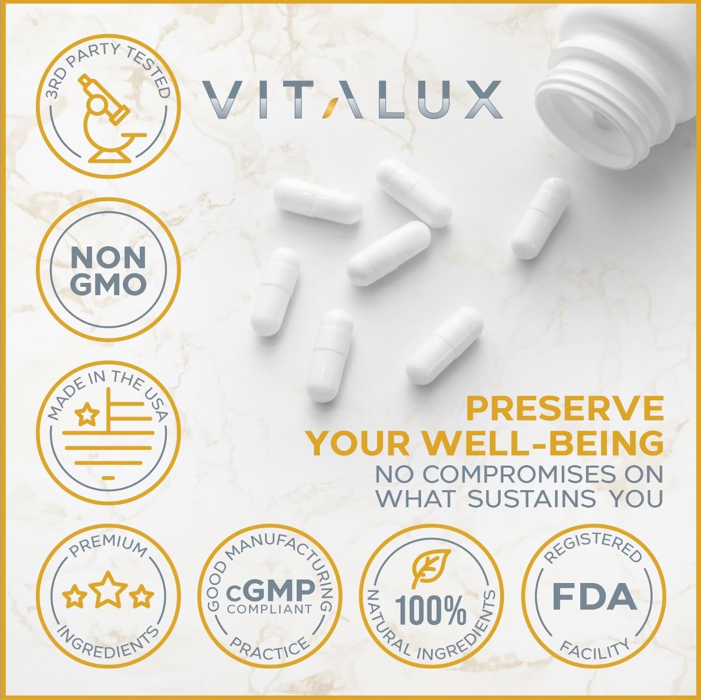 VITALUX Colon Cleanse & Detox Supplement - Premium Formula for Digestion & Gut Health - Reduce Bloating - 60 Capsules - Espot.com.au
