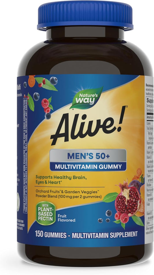 mens-50-daily-gummy-multivitamins-for-healthy-brain-eyes-and-heart---b-vitamins-gluten-free-vegetarian-fruit-flavored---150-gummies-by-natures-way-1