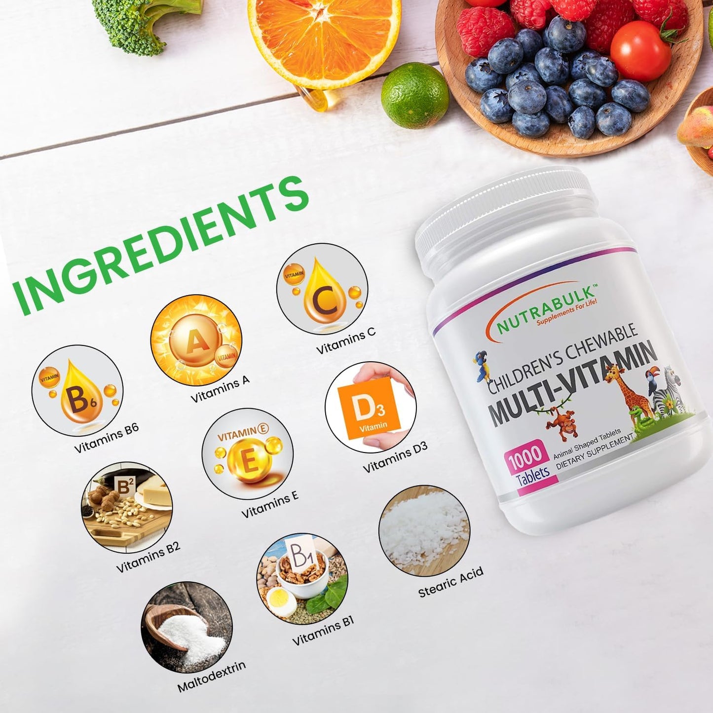 usa-made-nutrabulk-childrens-chewable-multi-vitamins---vegan-gluten-free---1000-cherry-tablets-for-immune-bone-brain-overall-well-being-support-3