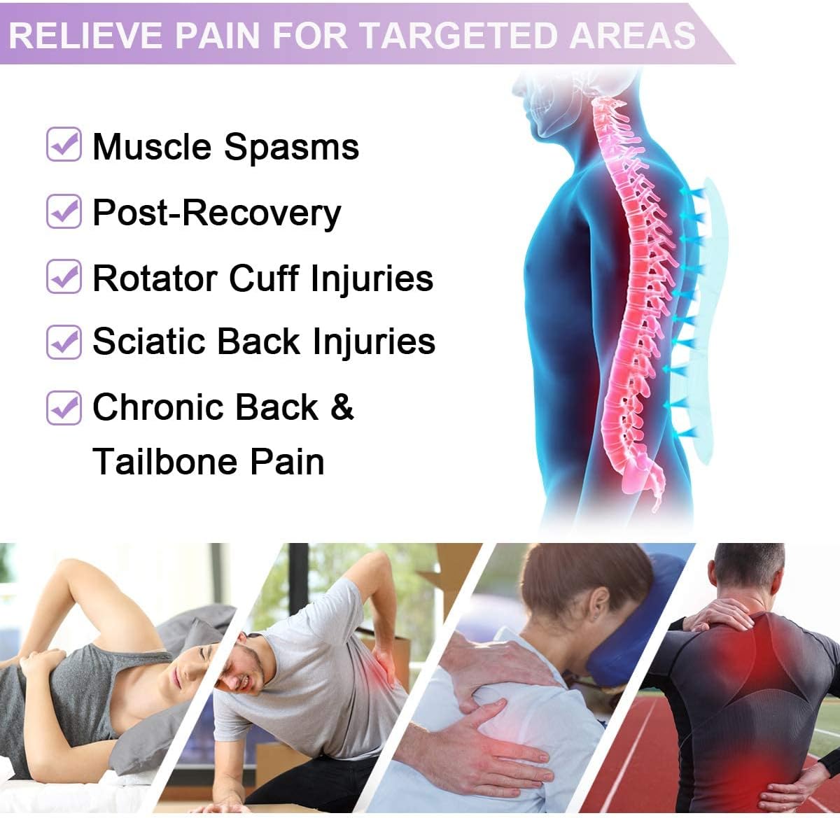 Large Reusable Gel Cold Pack for Knee Injuries and Full Back Pain Relief - REVIX - Espot.com.au