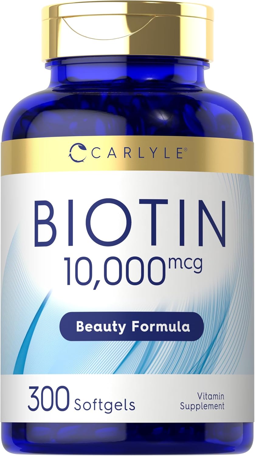 carlyle-biotin-10000mcg-softgels---300-count-max-strength-non-gmo-gluten-free-supplement-1