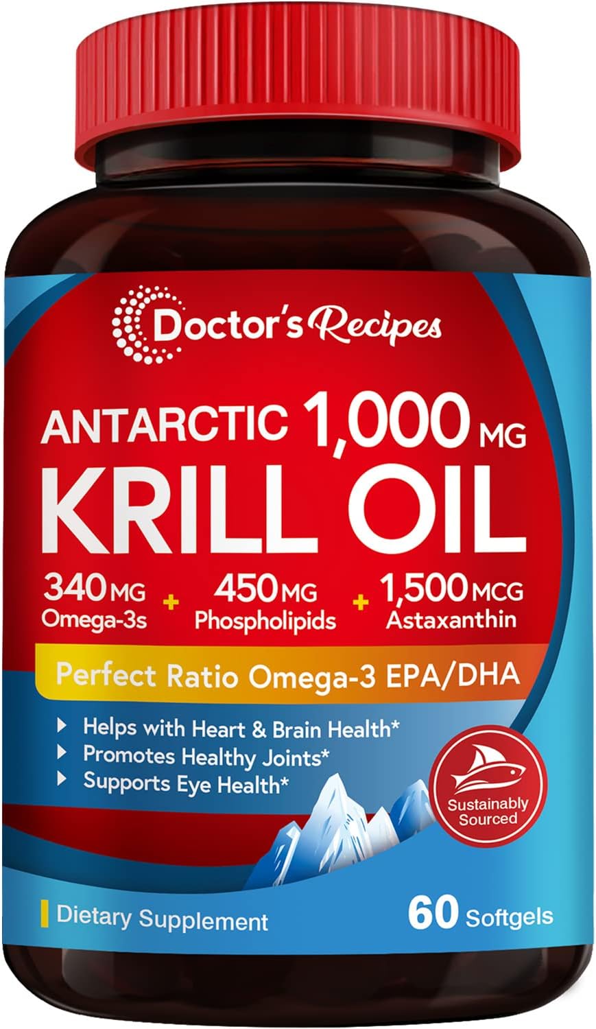 antarctic-krill-oil-omega-3-supplement-softgels---1000mg-dhaepa-12-ratio-with-astaxanthin-for-joint-brain-eye-health---clean-extraction-no-fish-taste---non-gmo-1