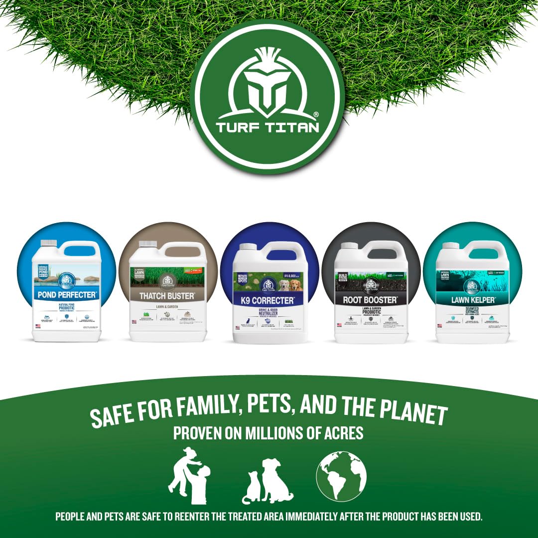 Turf Titan Lawn Advancer - 32 oz Green Lawn Booster and Fertilizer - Fast Acting Grass Growth Formula - Covers 8,000 Sq Ft - Espot.com.au