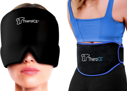 theraice-migraine-relief-cap-and-ice-pack-back-brace-combo-for-lower-back-pain-relief-1