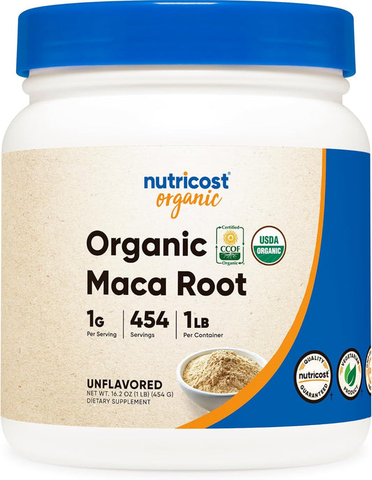 Organic Maca Root Powder - High-Quality Nutricost Superfood Supplement (1 LB) - Espot.com.au