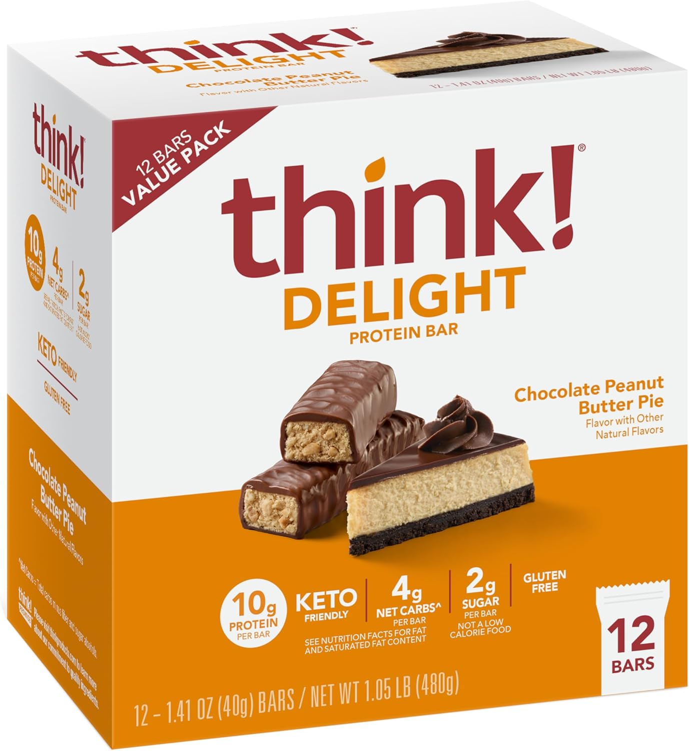 delicious-protein-bars-gluten-free-snack---chocolate-peanut-butter-pie-flavor-12-count-pack-1