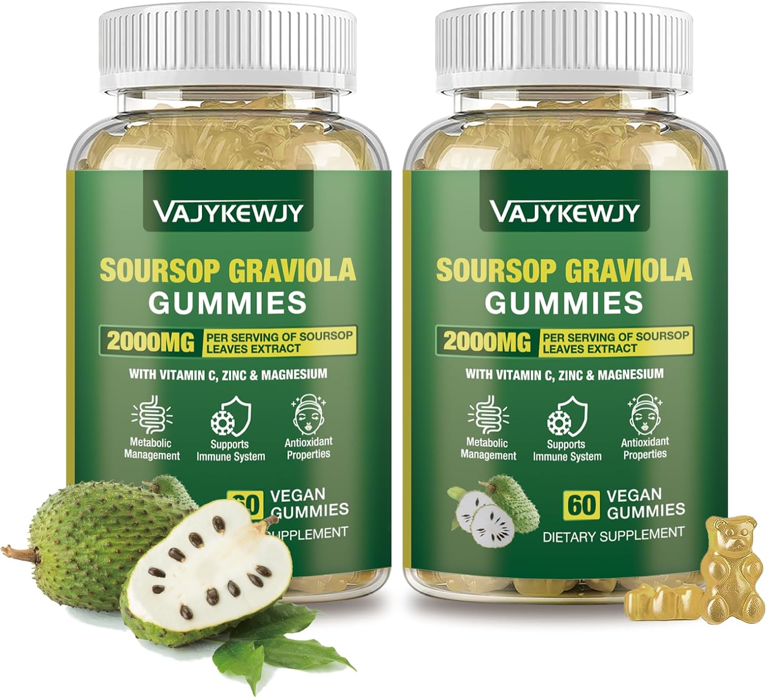 2-pack-soursop-graviola-gummies---2000mg-extract-with-vitamin-c-zinc-for-immunity---vegan-immune-support-supplement---120-gummies-1