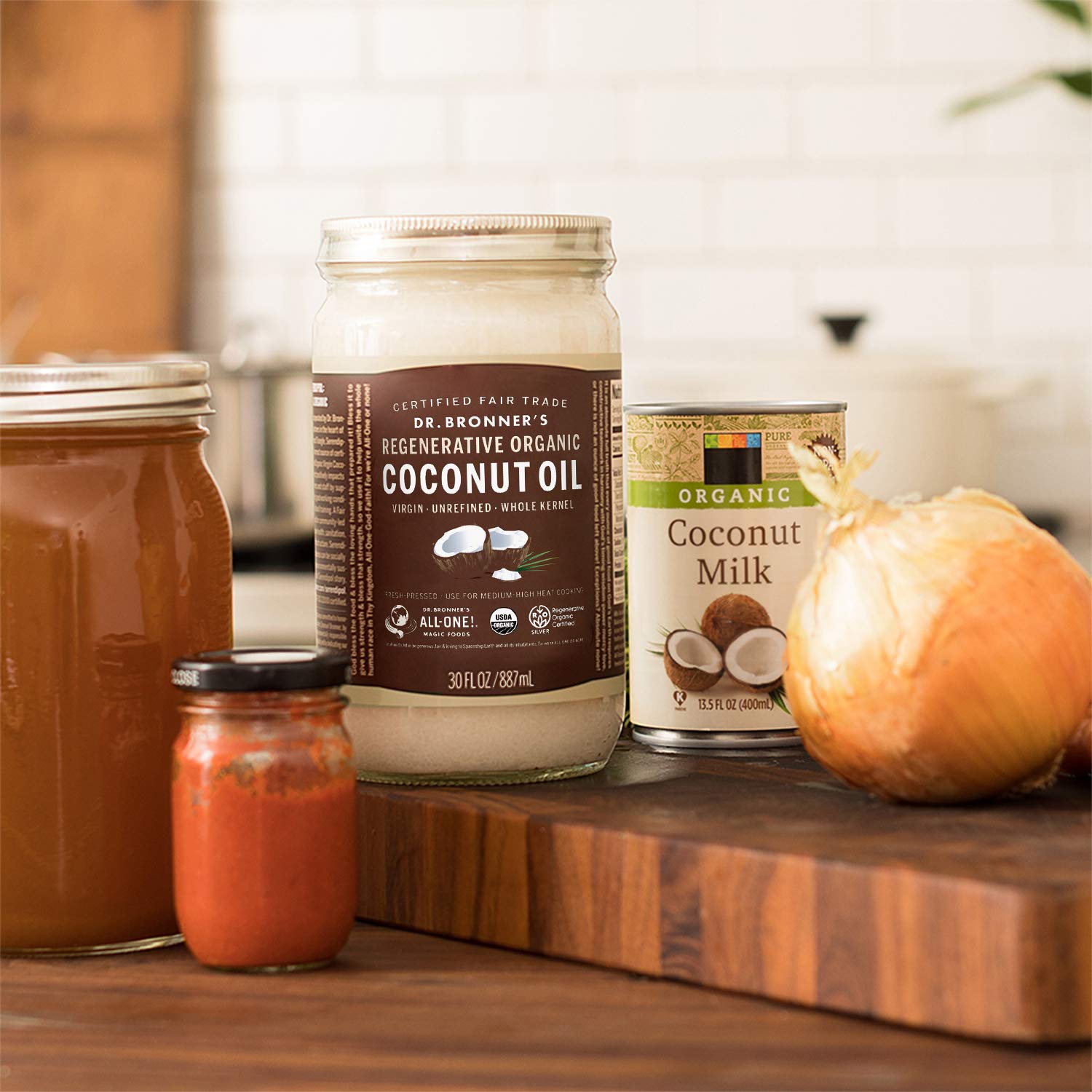 organic-virgin-coconut-oil-whole-kernel-30-oz---unrefined-fresh-pressed-for-cooking-baking-hair-body---fair-trade-vegan-non-gmo---rich-nutty-flavor-3