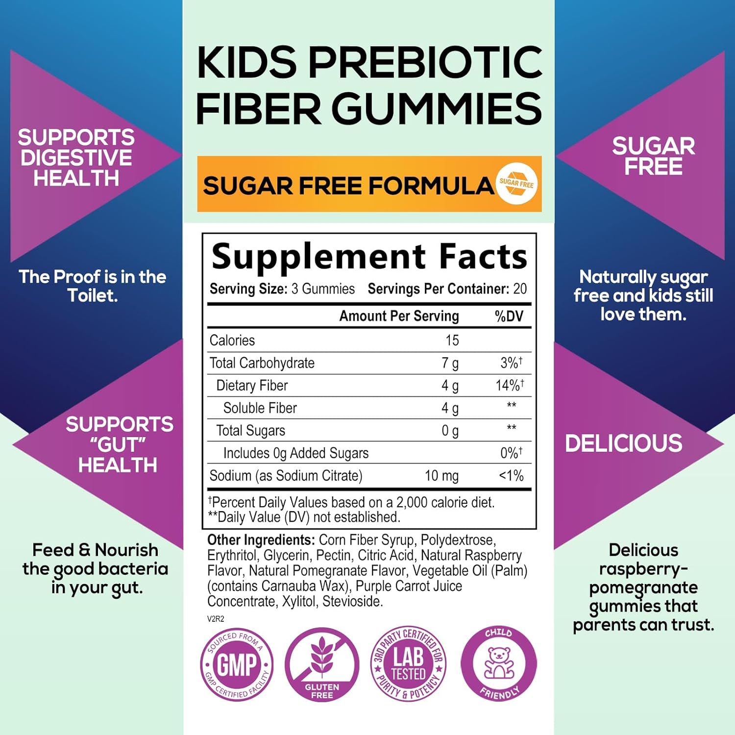 kids-fiber-gummies---plant-based-prebiotic-blend-for-regularity-immune-support---vegan-raspberry-flavored-bears---60-gummies-2