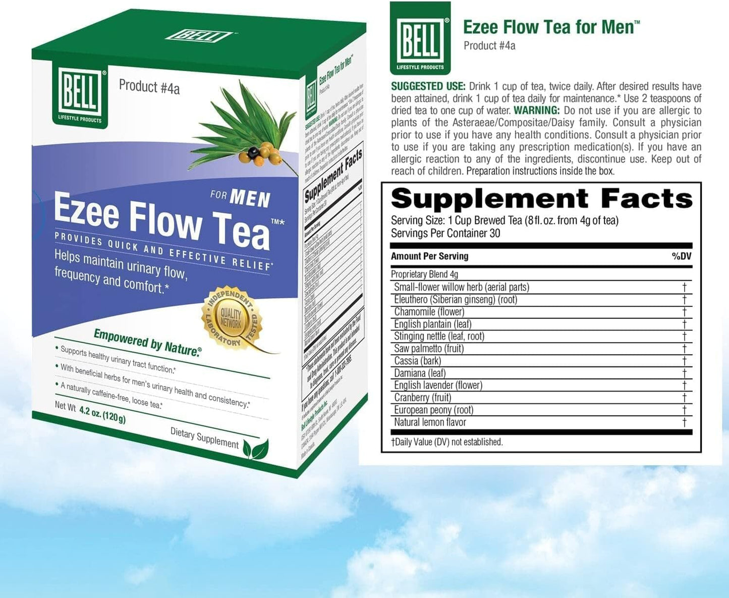 bell-ezee-flow-urinary-support-tea-for-men---natural-solution-to-ease-urinary-flow-and-frequency---no-burning-or-dribbling---directly-from-manufacturer-6