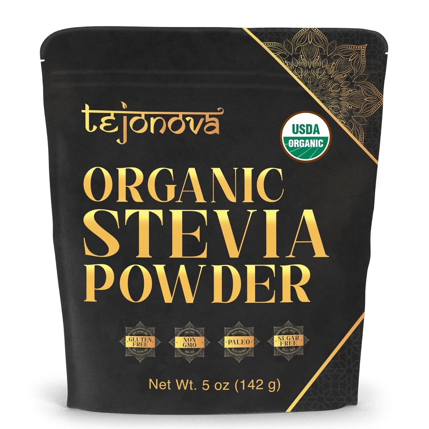 organic-stevia-powder-5oz---zero-calorie-sweetener-pure-stevia-extract-powder-sugar-substitute---1014-servings---non-gmo-usda-certified-organic-1