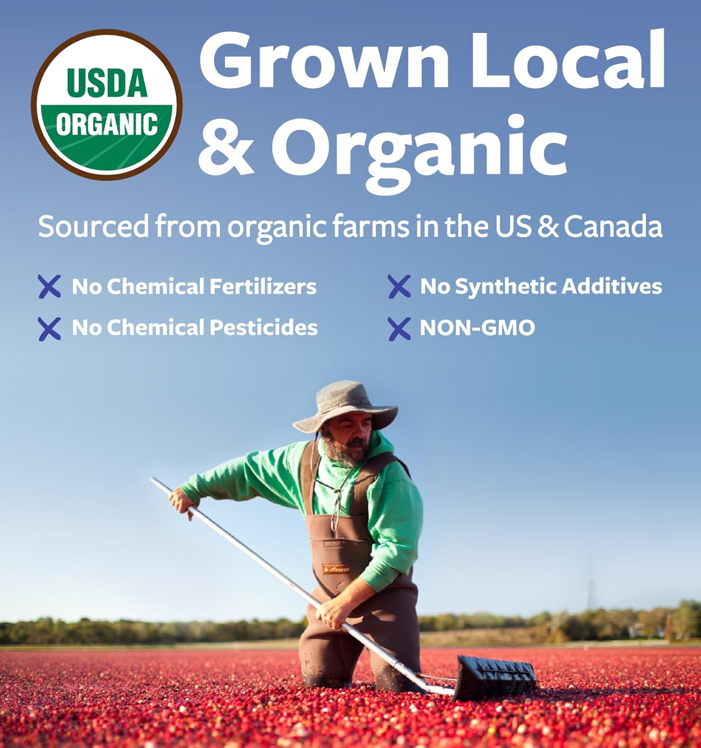 Organic USDA Cranberry Powder - Supports Urinary Tract Health - Pure Concentrate for Women & Men - Vegan Non-GMO (200 Servings) - Espot.com.au