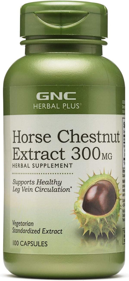 GNC Herbal Plus Horse Chestnut Extract Capsules - 300mg, 100 Count - Espot.com.au
