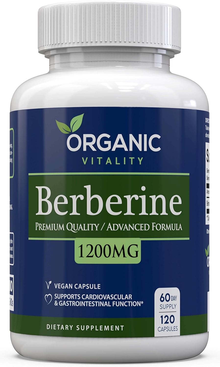 High-Potency Organic Berberine HCL Supplement - 1200mg Per Serving - 120 Vegan Capsules - Promotes Healthy Living and Vitality - Espot.com.au