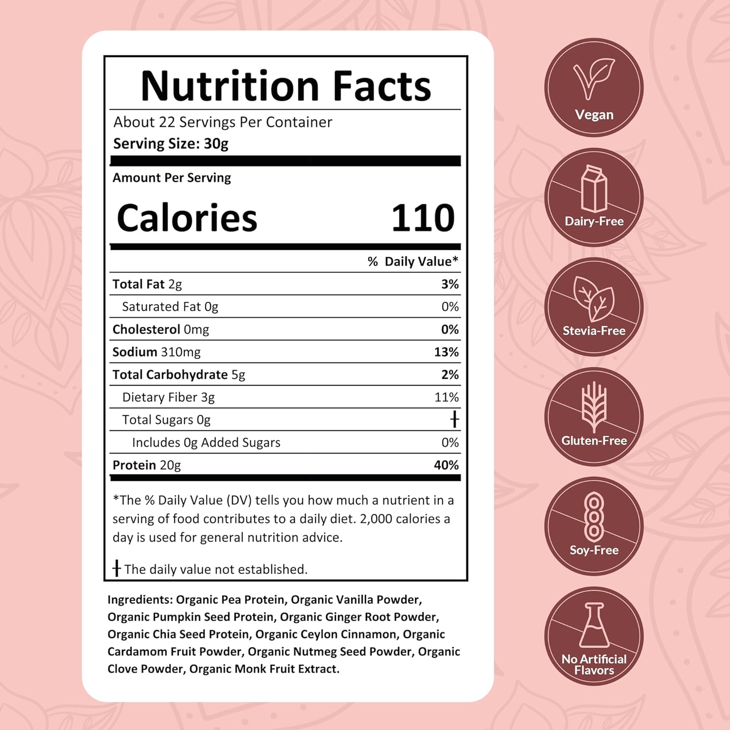 organic-vegan-protein-powder---plant-based-gluten-free-20g-protein-per-serving-ideal-for-smoothies-shakes---vanilla-chai-flavor---1-pack-20-servings-4