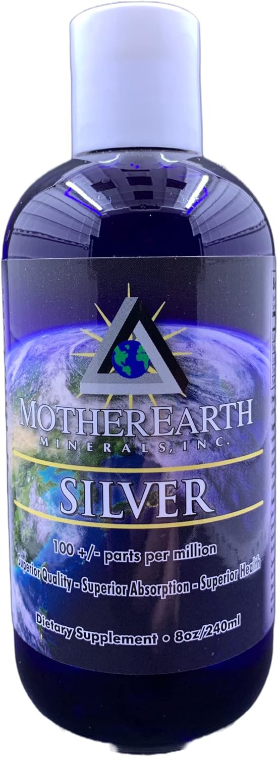 mother-earth-minerals-silver-liquid-supplement---8-ounce-bottle-96-servings---natural-trace-mineral-formula-for-immune-support-1