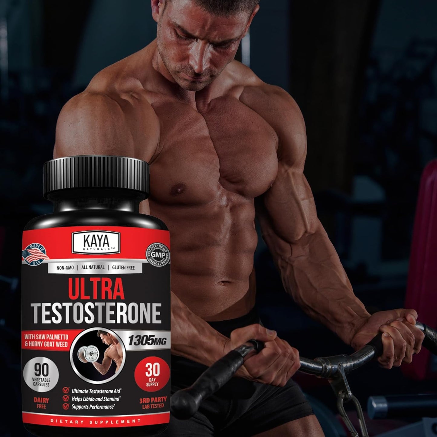 kaya-naturals-ultra-testosterone-booster-with-tongkat-ali-horny-goat-weed-tribulus---natural-workout-supplement-for-men---energy-stamina-strength---90-count-8