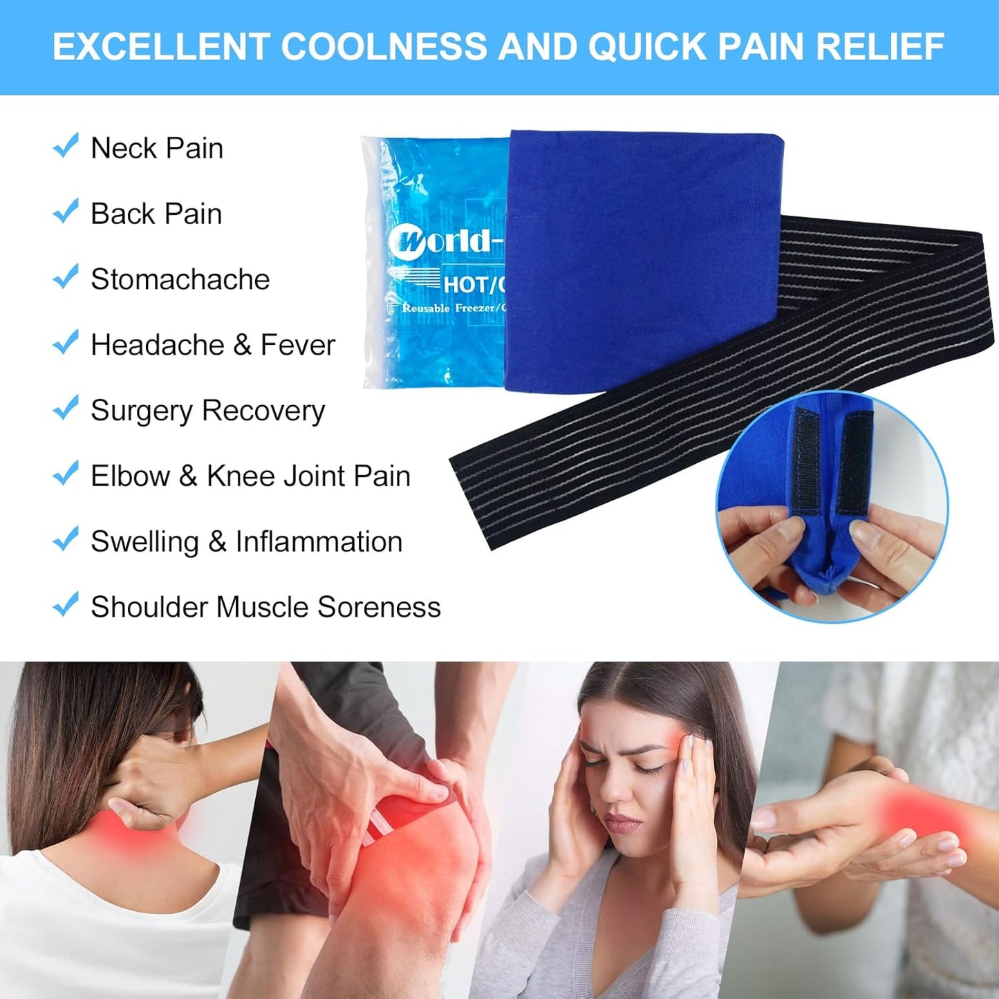 blobuste-reusable-gel-ice-packs-2-pack-with-wrap---hot-cold-soft-flexible-ice-packs-for-pain-relief-surgery-recovery-knee-wrist-ankle-elbow-shin---cold-compress-therapy---63x51-2