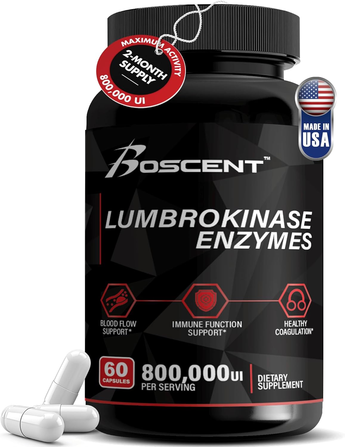 pure-lumbrokinase-enzyme-supplement-40mg-60-capsules---maximum-activity-800000-ui---digestive-enzymes-for-better-health---lab-tested-non-gmo---alternative-to-serrapeptase-and-nattokinase-1