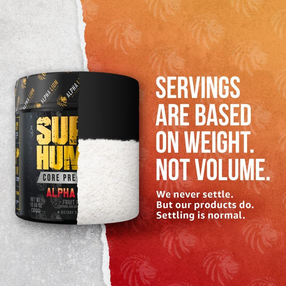 Alpha Lion Pre Workout Powder Bundle - Pump & Sustained Energy with Tri-Source Caffeine, Fruit Punch & Blue Raspberry Flavor - 30 Servings - Espot.com.au