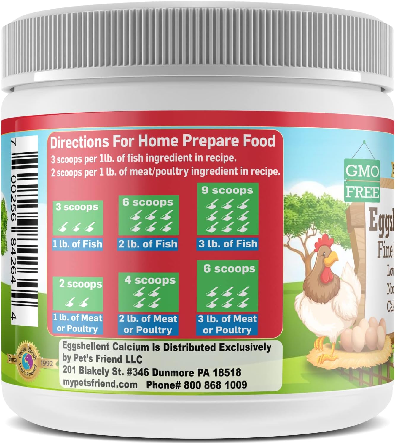 pets-friend-eggshellent-calcium---fine-eggshell-powder-supplement-for-dogs-and-cats---strong-hip-joint-support---natural-dietary-supplement---no-additives---trusted-since-1992-2