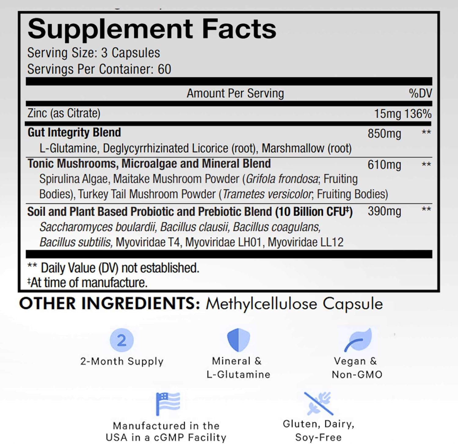 vegan-gut-health-supplement-with-l-glutamine-zinc-turkey-tail-mushroom-maitake-micro-algae-licorice-root-dgl---probiotic-prebiotic-formula---180-capsules-2