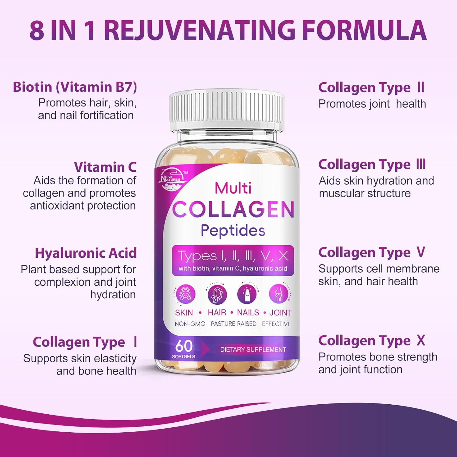 multi-collagen-peptides-softgel-with-biotin-vitamin-c-hyaluronic-acid---supports-skin-hair-nails-joints---grass-fed-non-gmo---60-softgel-2-pack-3