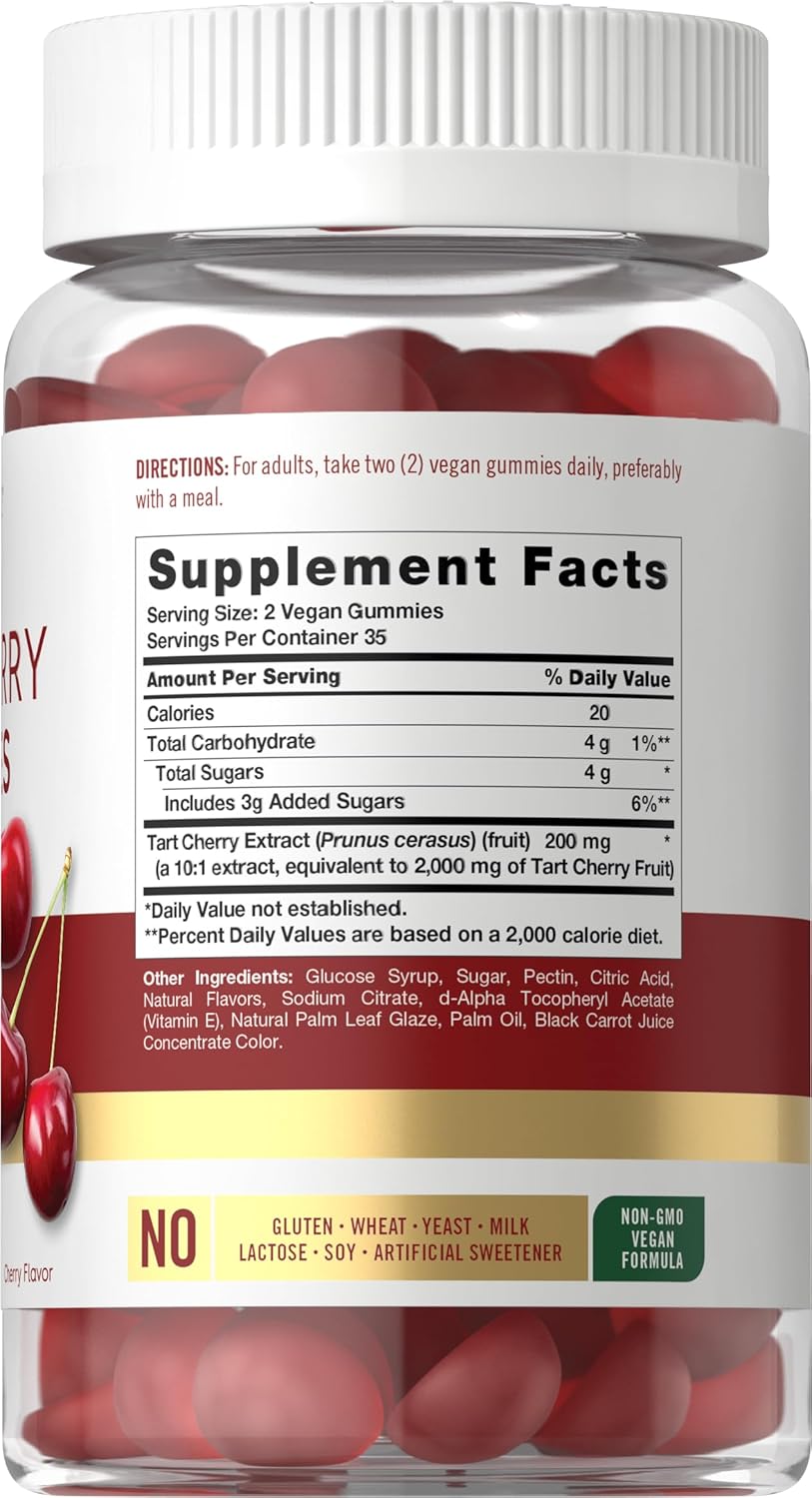 carlyle-tart-cherry-gummies---2000mg---70-count---vegan-non-gmo-gluten-free---cherry-flavor-2