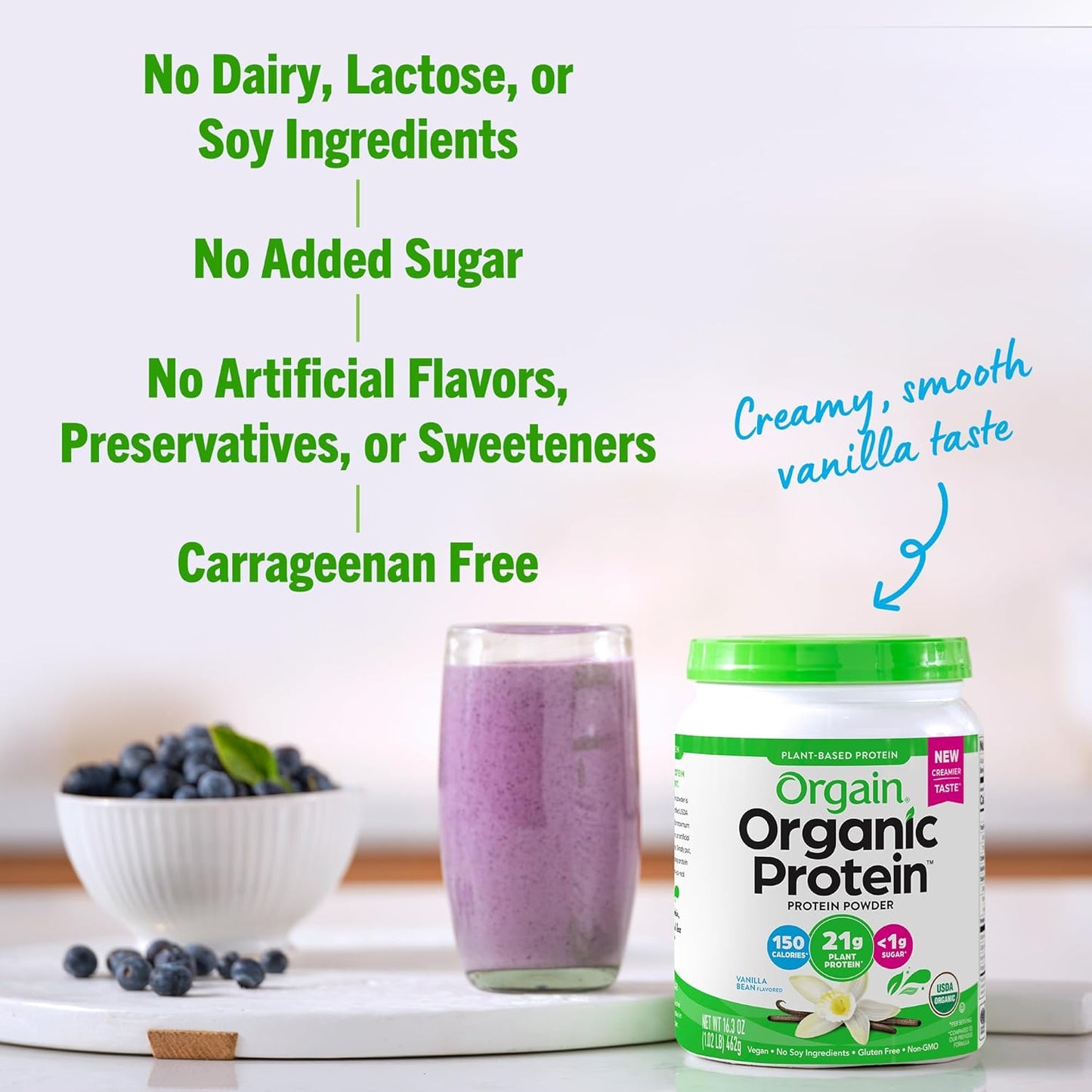 orgain-organic-vanilla-bean-vegan-protein-powder---21g-plant-based-protein-4g-prebiotic-fiber-non-gmo-no-added-sugar-lactose-free-ideal-for-shakes-smoothies---102-lb-5