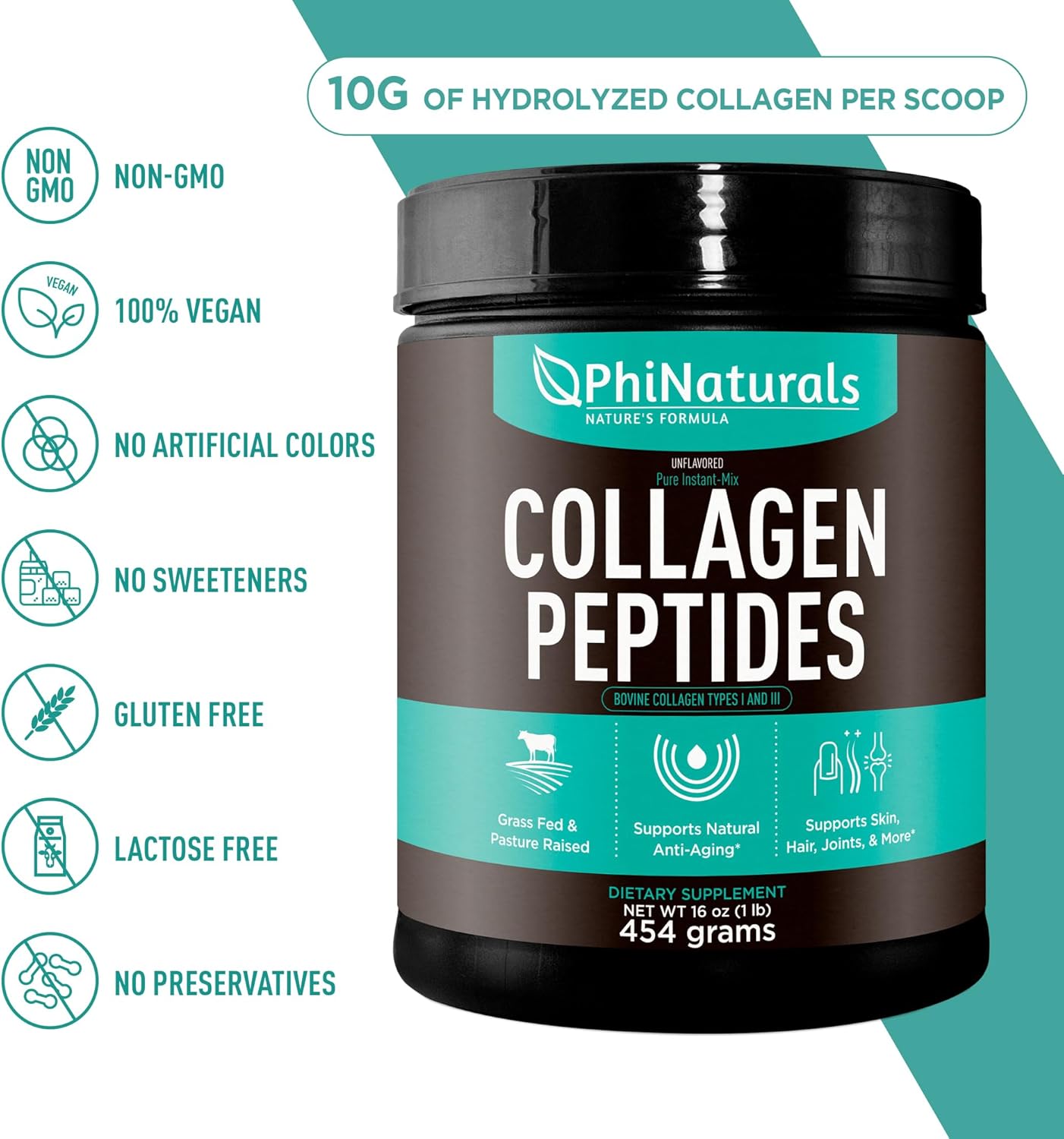 grass-fed-bovine-beef-collagen-peptides-powder---unflavored-hydrolyzed-supplement-for-men-and-women-by-phinaturals-6