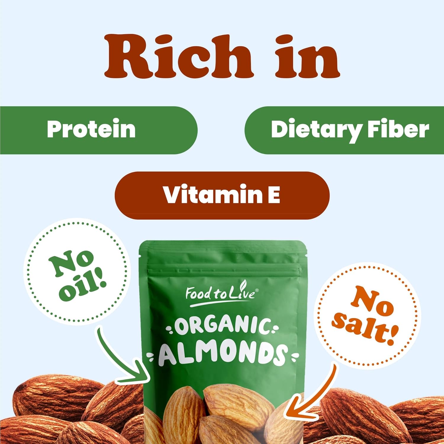 organic-dry-roasted-almonds---15-pounds-non-gmo-unsalted-vegan-keto-paleo---high-protein-fiber-vitamins-minerals---bulk-kosher-snack-5