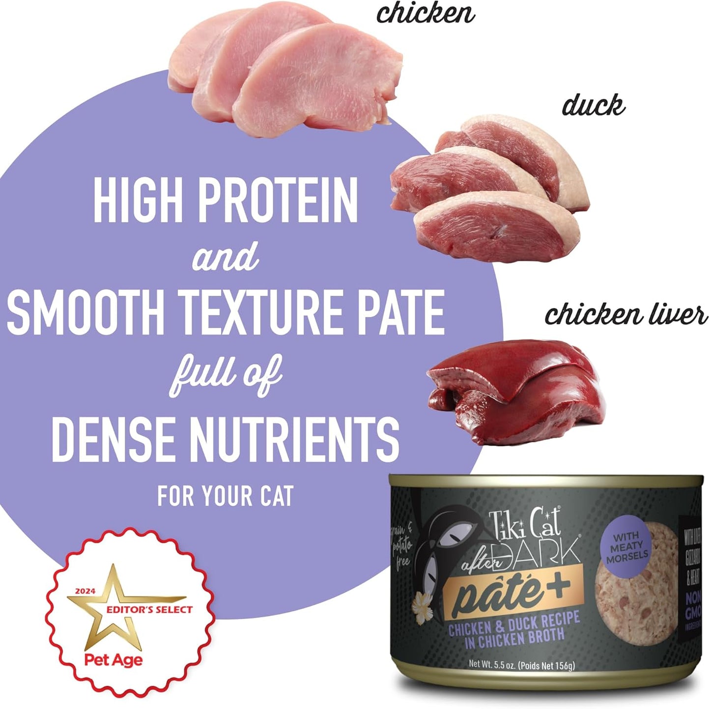 tiki-pets-tiki-cat-after-dark-pate-chicken-duck-wet-cat-food-high-protein-non-gmo-ingredients-55-oz-cans-pack-of-8-4