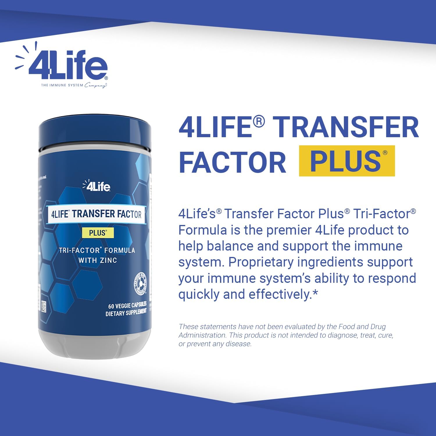 Transfer Factor Plus with Zinc, Super Mushroom Blend, Colostrum & Egg Yolk Extracts - 60 Capsules - Espot.com.au