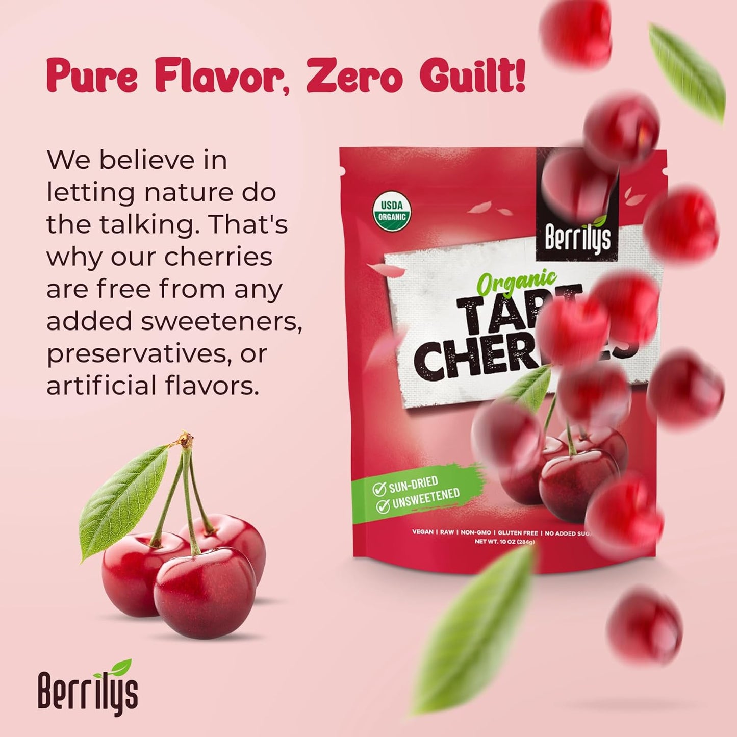 organic-pitted-dried-tart-cherries-10-oz---non-gmo-kosher-unsulfured---no-added-sugar-or-oil---healthy-snack-baking-ingredient-3