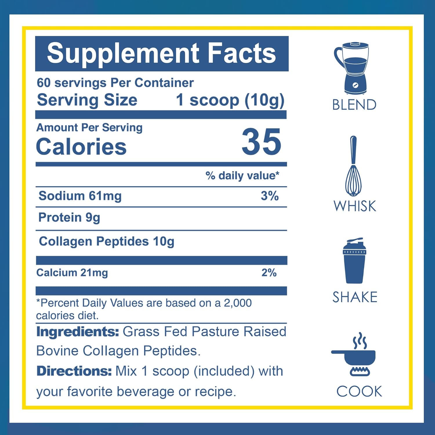 zammex-premium-collagen-peptides-powder---unflavored-hydrolyzed-proteins-for-hair-skin-nails-joints---grass-fed-non-gmo-paleo-keto-friendly---60-servings-3