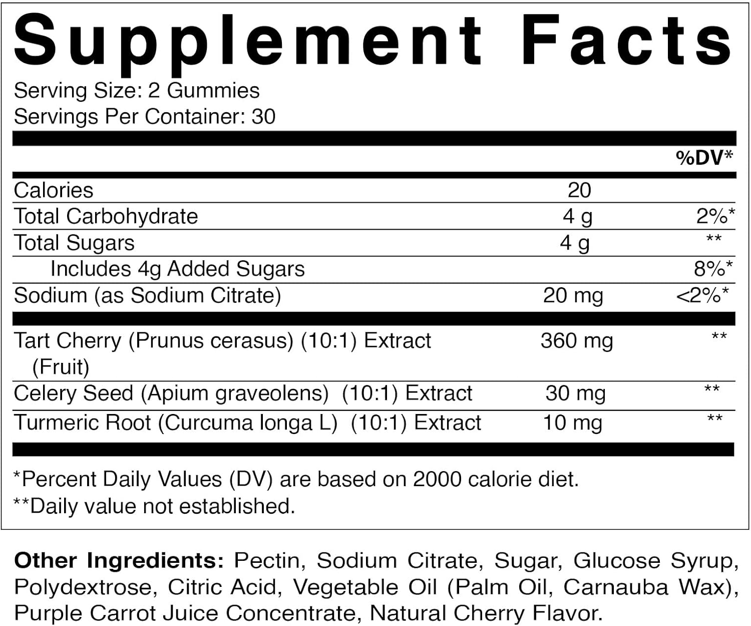 2-pack-tart-cherry-with-celery-seed-gummies---4000-mg-serving---uric-acid-cleanse-for-joint-comfort-sleep-recovery-2