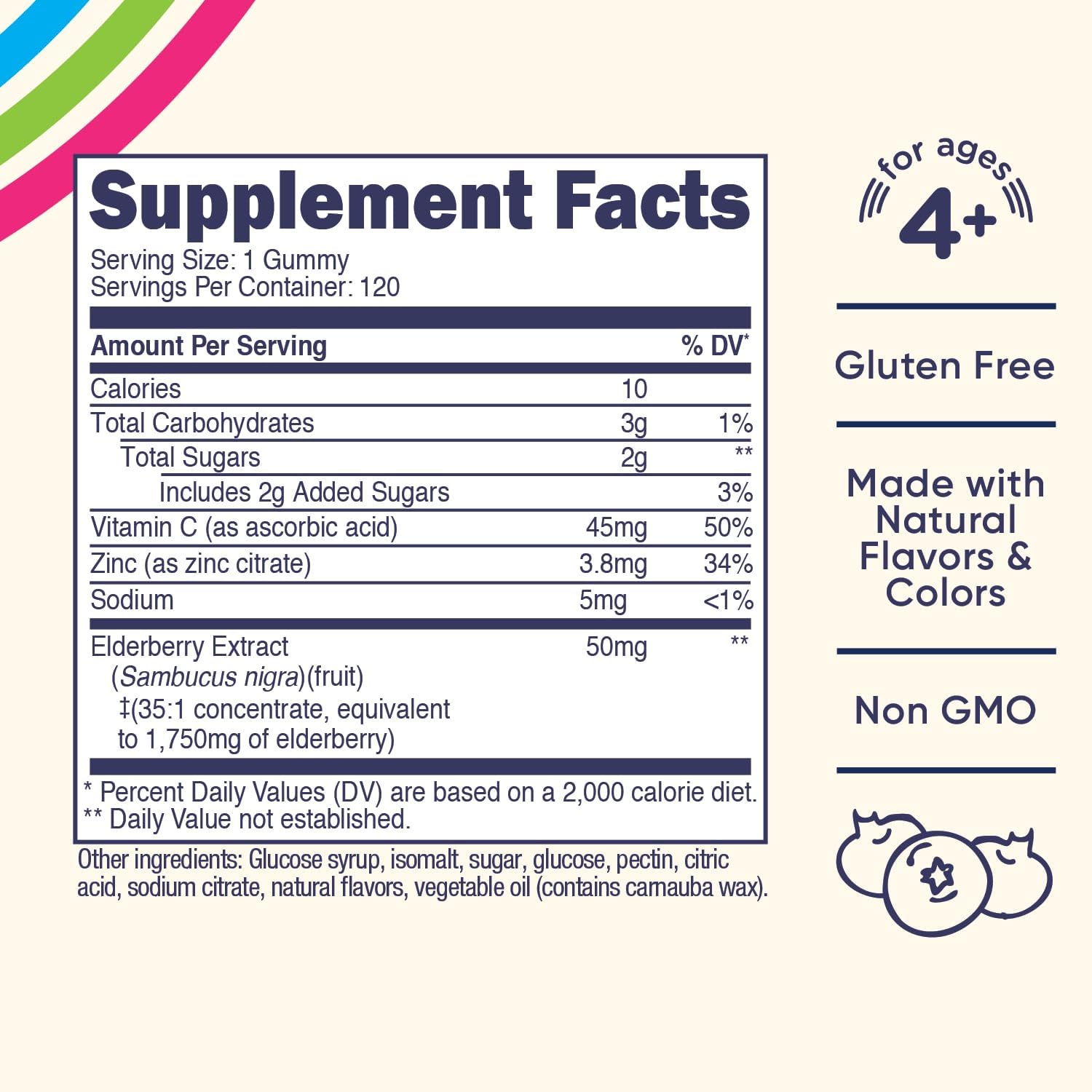 Nutricost Children's Elderberry Gummies - 120 Gummies with 50mg Zinc & Vitamin C - Gluten-Free, No Corn Syrup - Espot.com.au