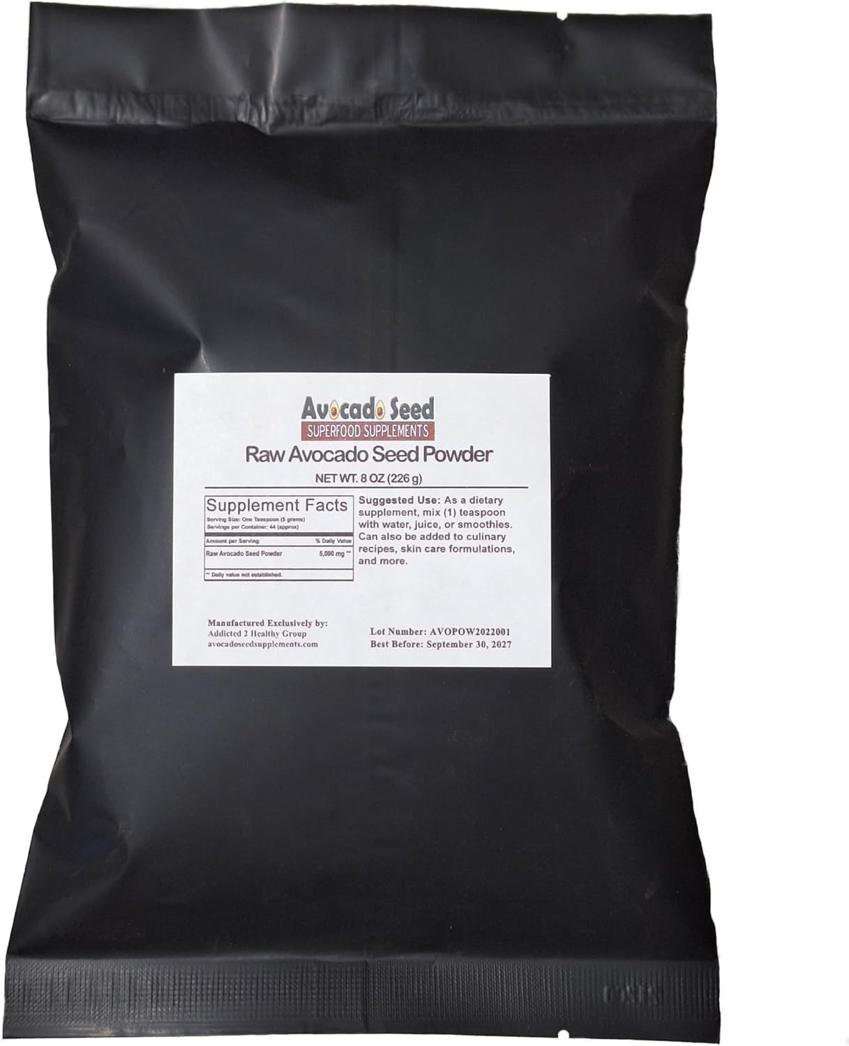 8 oz Raw Avocado Seed Granules - Antioxidants, Fiber, Heart Health - Made in USA by Original Manufacturer