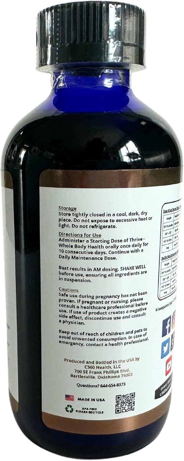 8 oz Thrive Whole Body Health Carbon 60 C60 C 60 with 0.08 mg/ml Saturation Level
