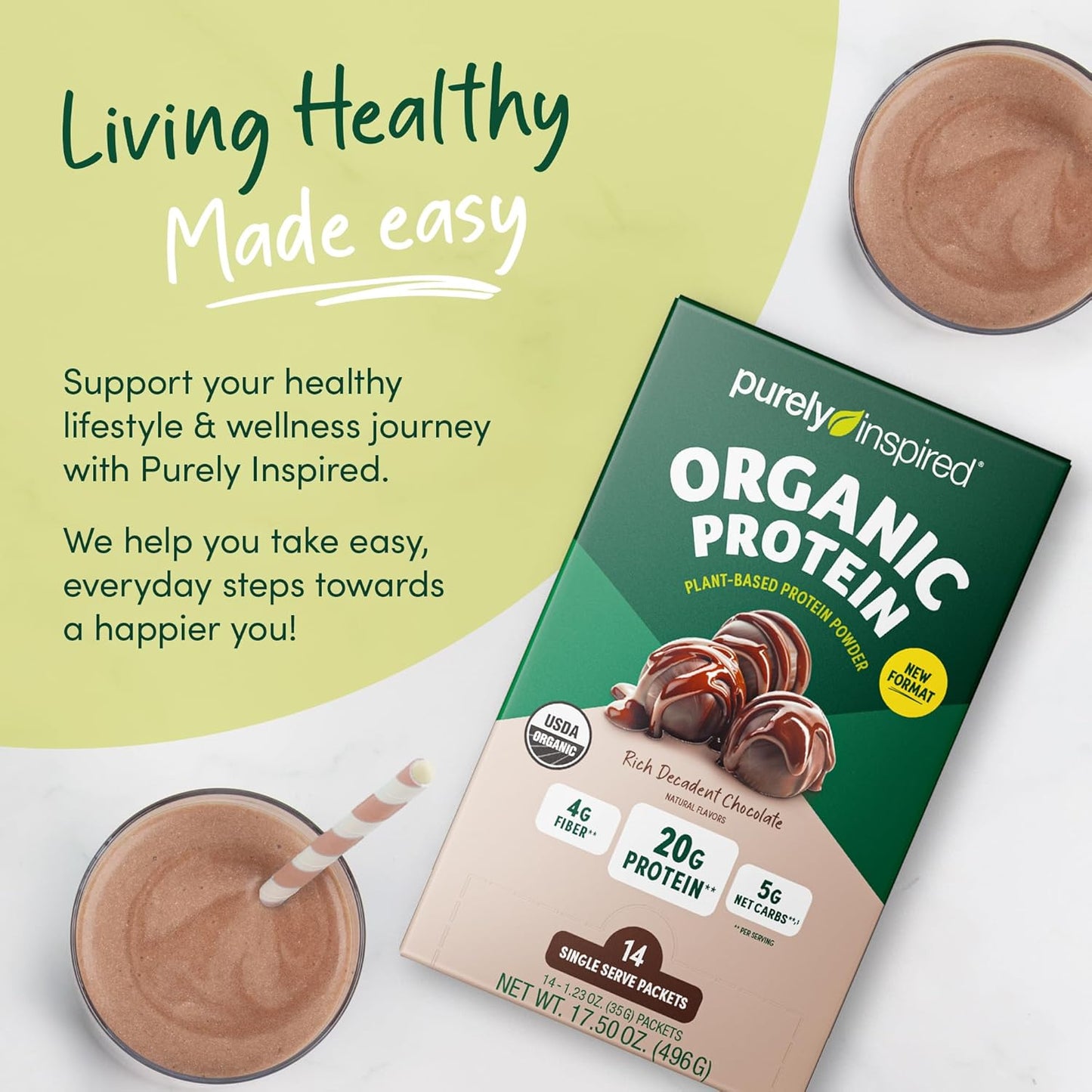 organic-plant-based-protein-powder---rich-decadent-chocolate-flavor---20g-protein-per-serving---dairy-free-non-gmo---single-serve-packets-for-smoothies-shakes---ideal-for-men-women-6