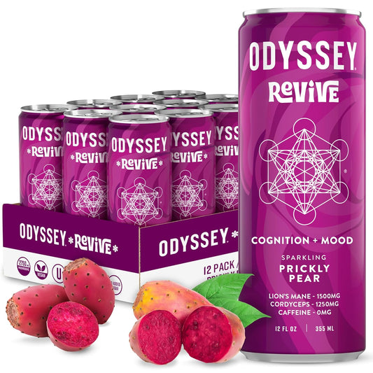 revive-sparkling-hydration-drink-with-theanine-lions-mane-cordyceps-electrolytes---caffeine-free-energy-vegan-non-gmo---prickly-pear-flavor-12-oz-12-pack-1