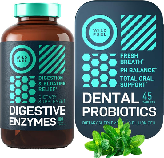 Probiotic and Prebiotic Bundle for Dental and Digestive Health - WILD FUEL - Espot.com.au